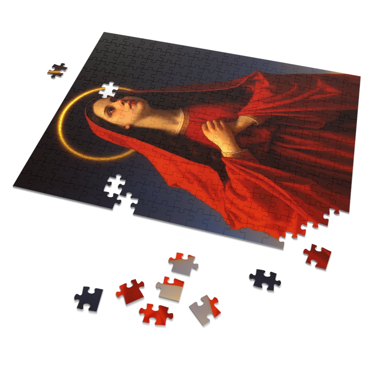 Mary the Blessed Virgin - Puzzle and Keepsake Tin - Religious Jigsaw Puzzle (30, 110, 252, 500,1000-Piece) - Religious Puzzle