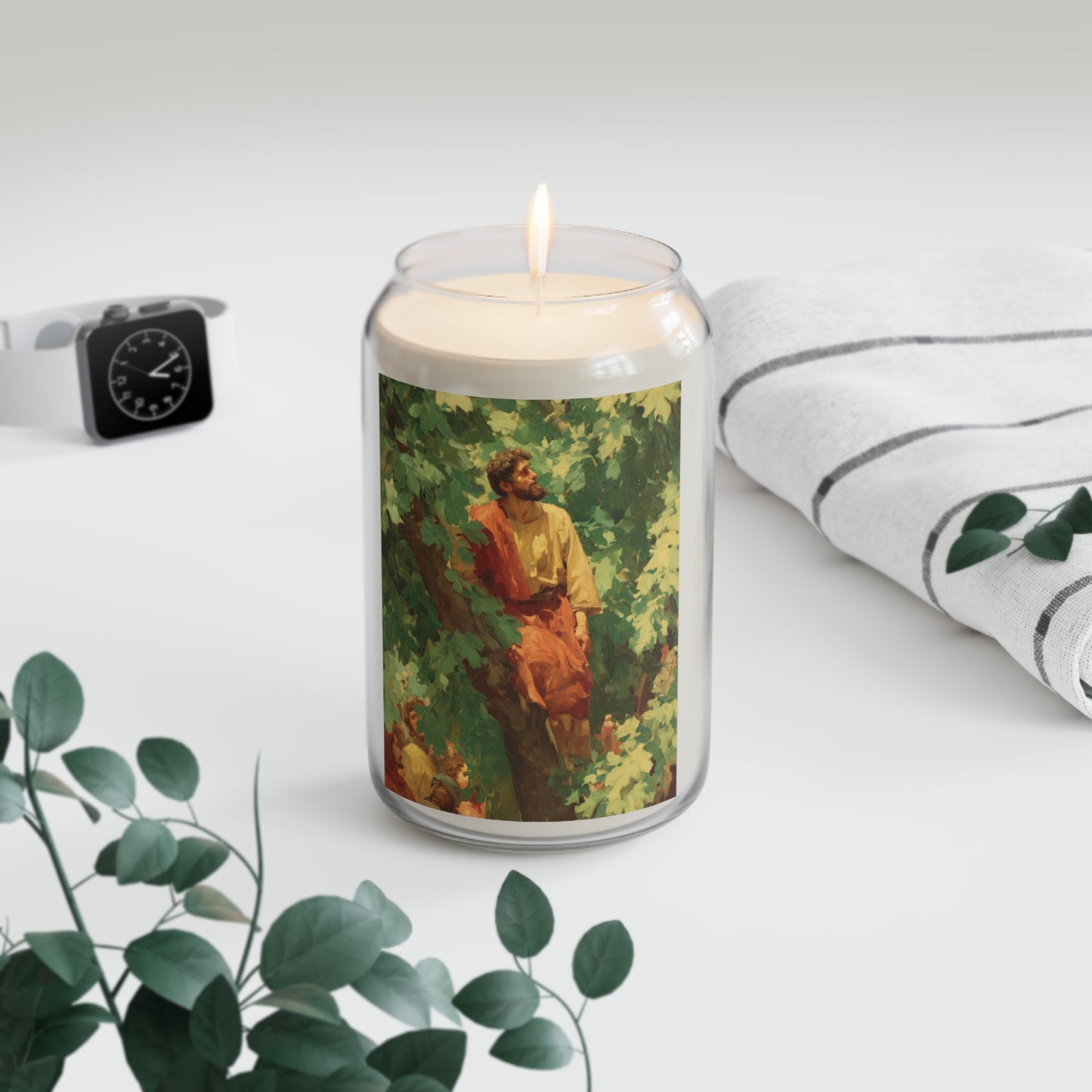 Zacchaeus - Scented Prayer Candle, 13.75oz - Tall Size - Religious Prayer Candle