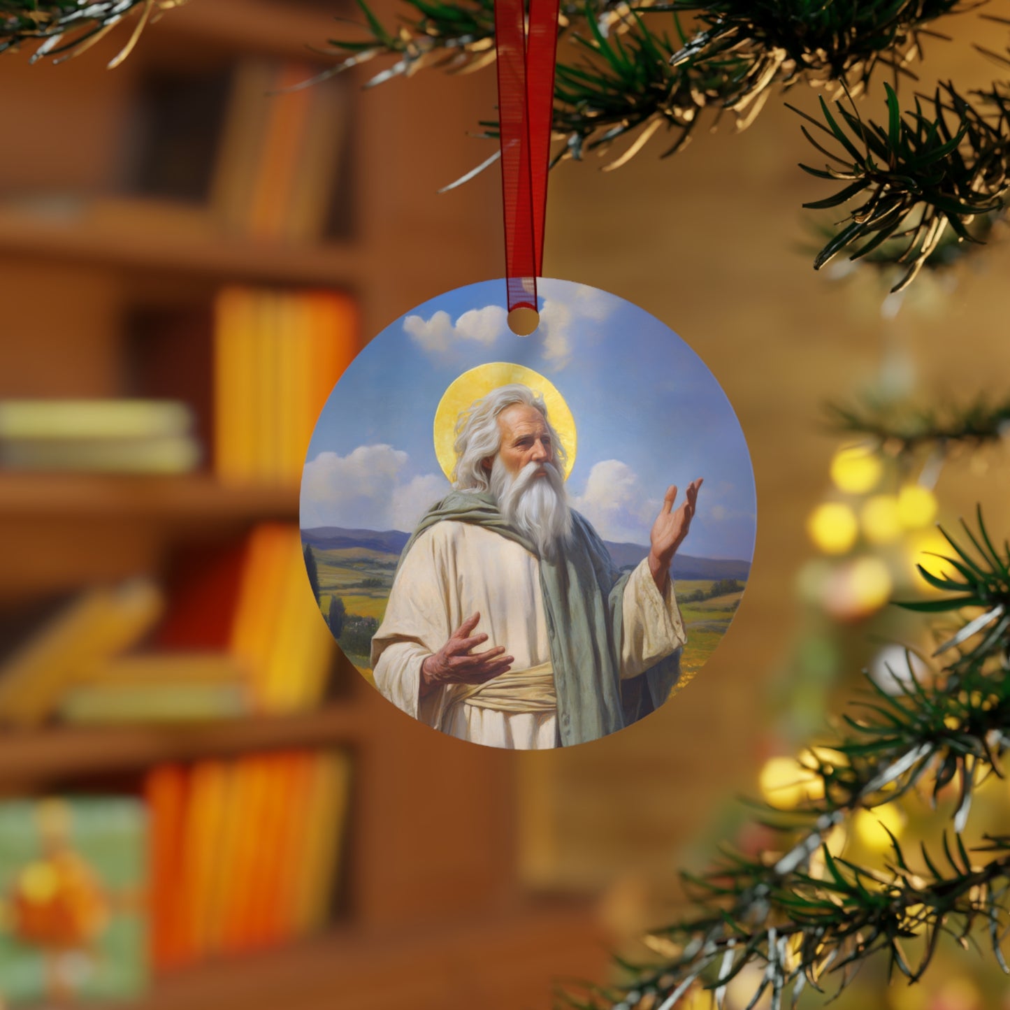 Saint Hilary of Arles - Metal Ornament - Religious Holiday Christmas Ornament and Keepsake