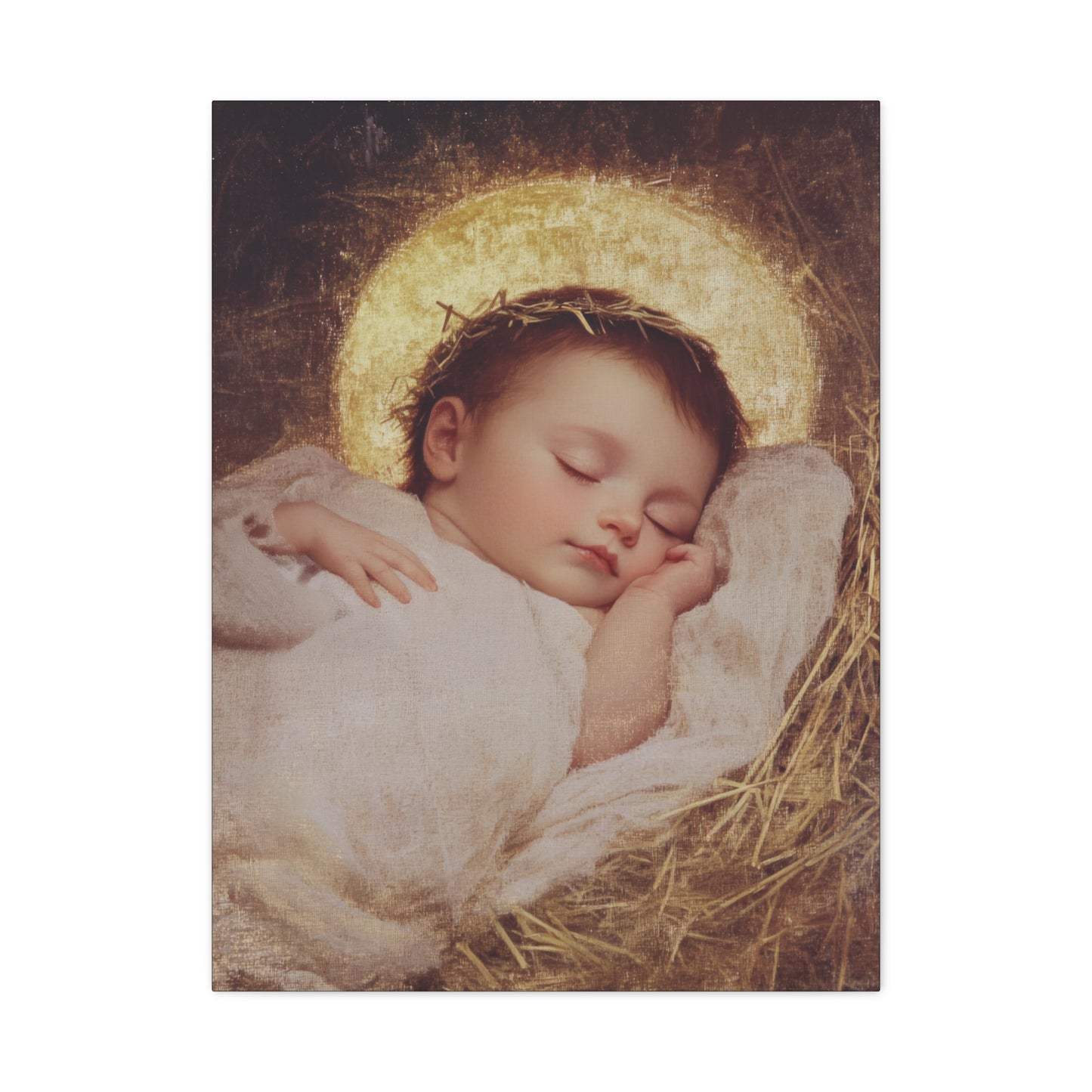 The Christ Child Born Into the Quiet of the World - Gallery Wrapped Canvas - Print - Religious Art for your Home - Catholic Art Print