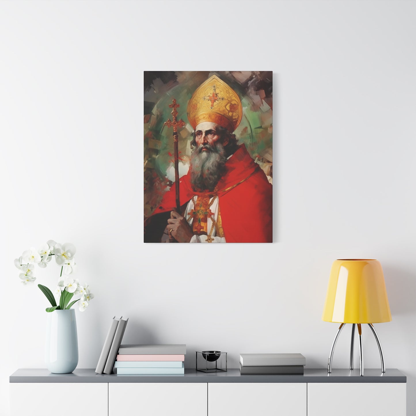 Saint Eusebius of Vercelli Canvas Print - Multiple Sizes - Catholic Home art - Museum Wrapped Canvas - Sanctified Souls Print