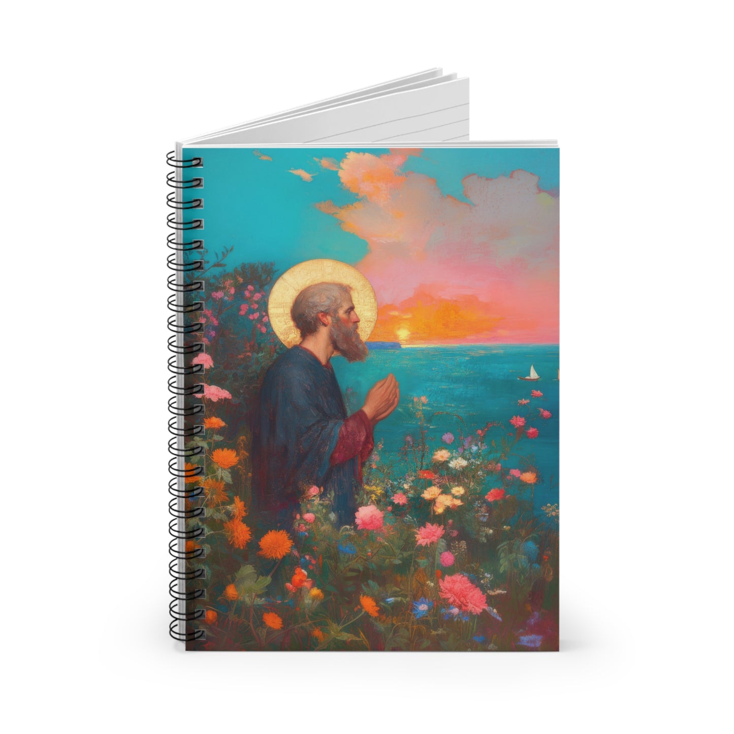 Saint Philip the Apostle - Sanctified Souls Art - Religious Based Notebook - Spiral Notebook