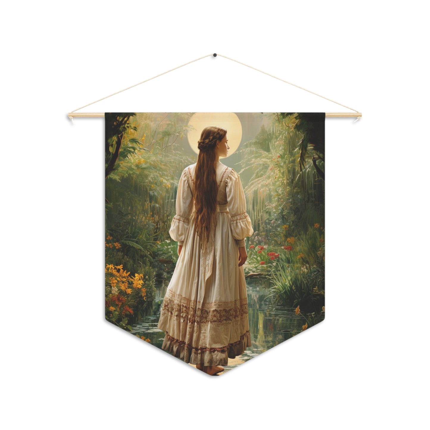 Saint Narcisa de Jesús Martillo Moran Wall Banner / Wall Hanging / Pennant - Prayer room art - Catholic Home -  18" x 21"