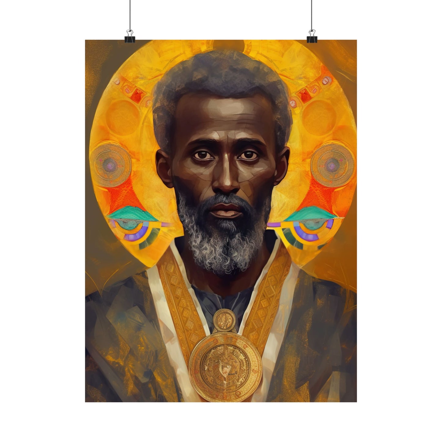 Saint Frumentius - Sanctified Souls Print - Multiple Sizes - Premium Matte Vertical Posters