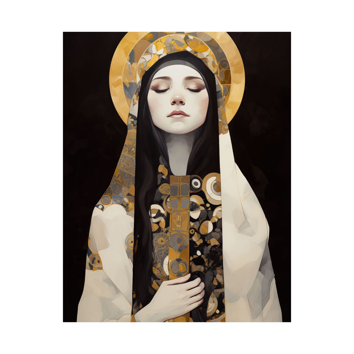 Saint Marie Magdalen Postel Print - Sanctified Souls Print - Multiple Sizes - Premium Matte Vertical Posters