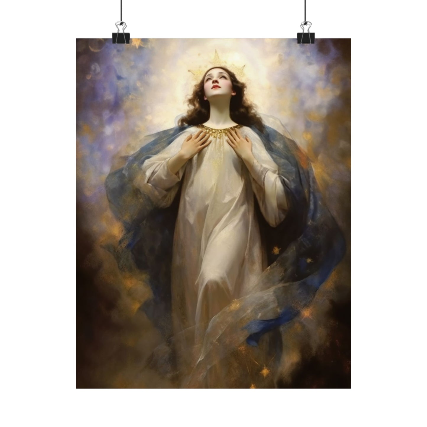 The Assumption of Mary Print - Sanctified Souls Print - Multiple Sizes - Premium Matte Vertical Posters