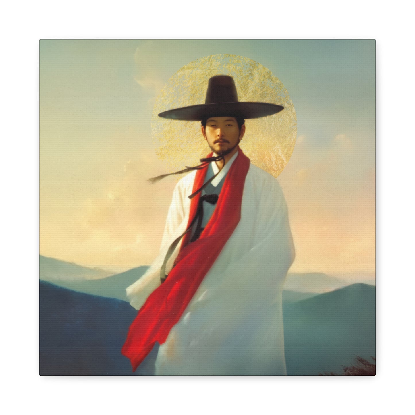Saint Andrew Kim Taegon - Multiple Sizes - Catholic Home art - Museum Wrapped Canvas - Sanctified Souls Print - Martyr Saint