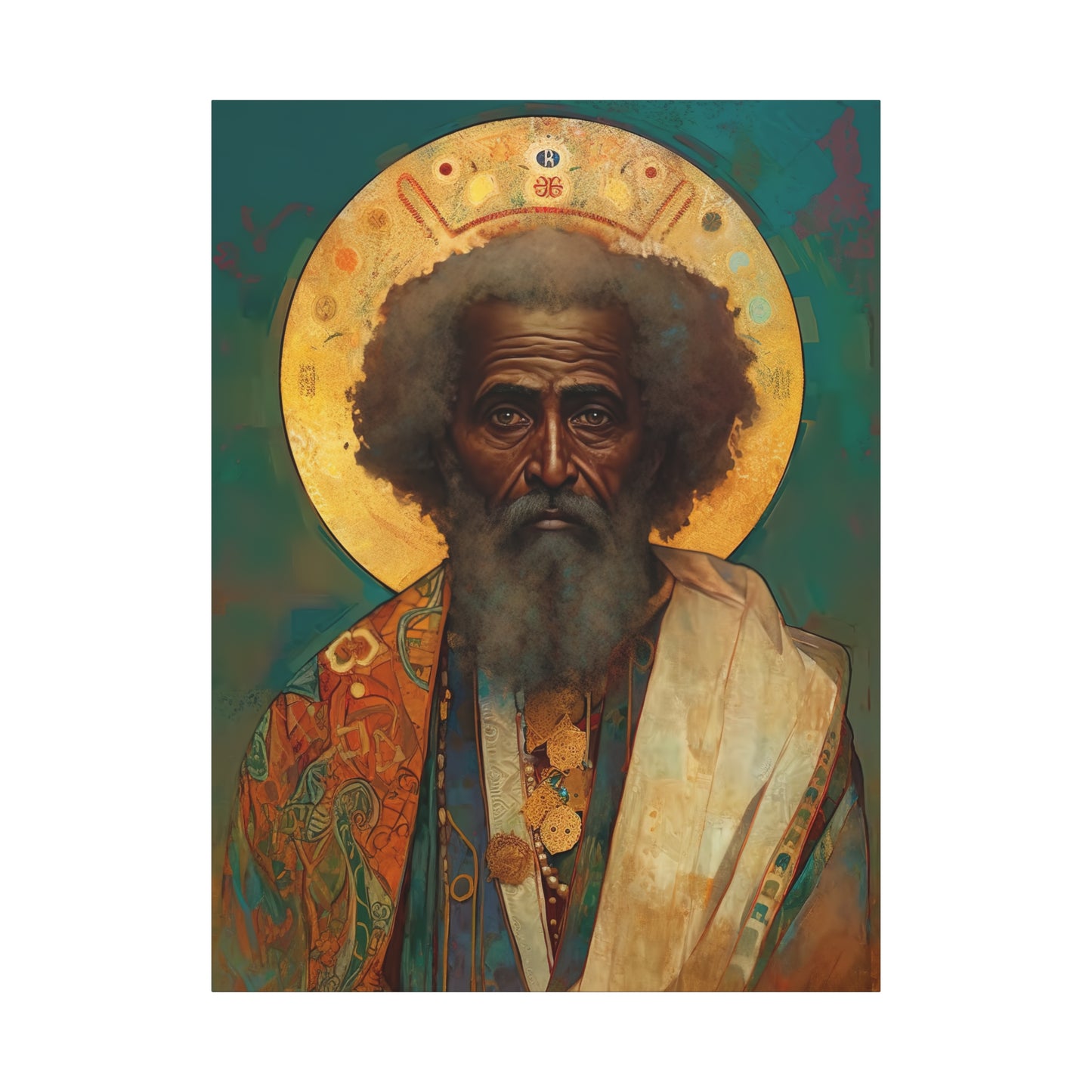 Saint Moses - Museum Wrapped Canvas - Sanctified Souls Print - Religious Art for your Home