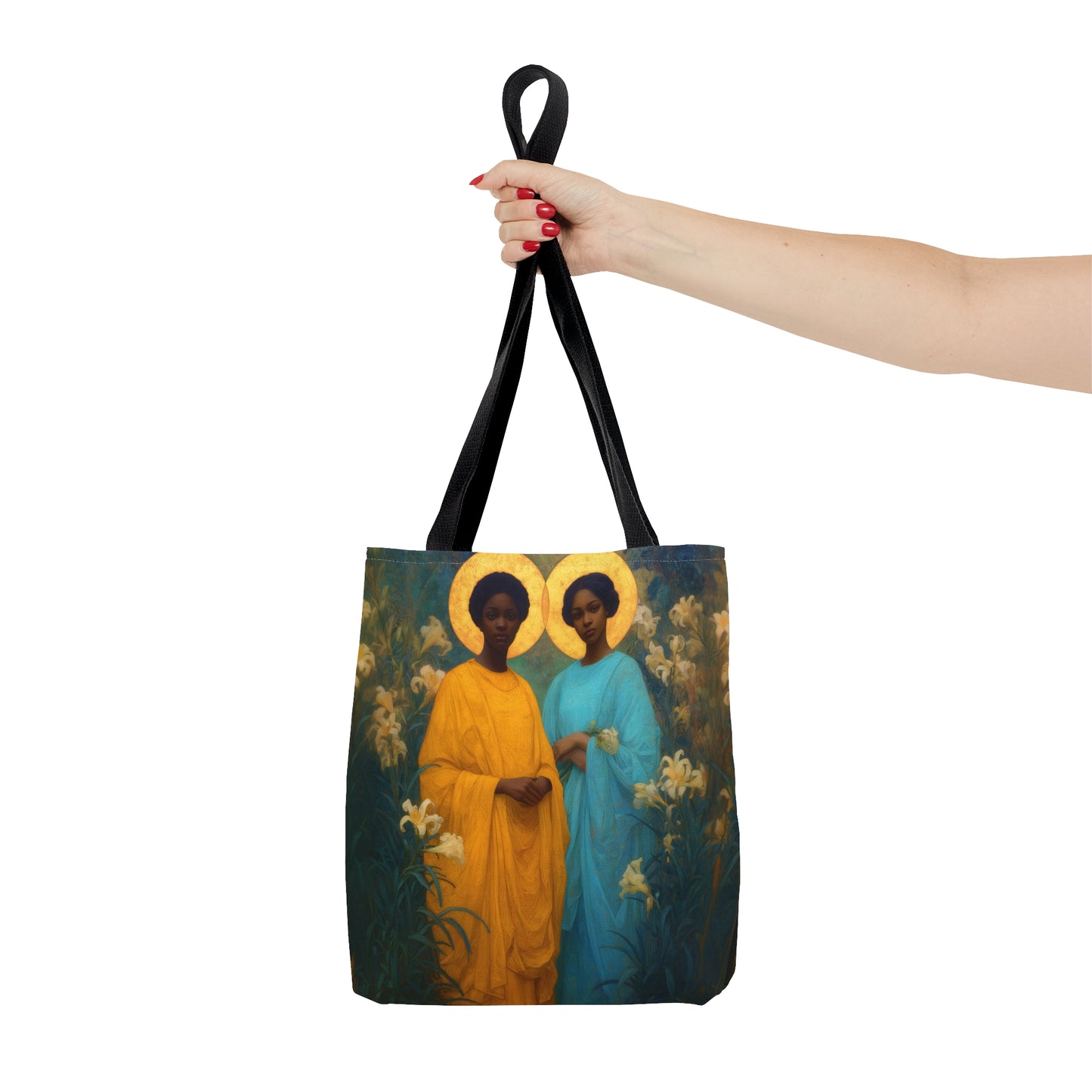 Saint Perpetua and Saint Felicity - Tote Bag - Large Medium Small Faith Art Bag - Bible Study Faith Purse - Double Sided