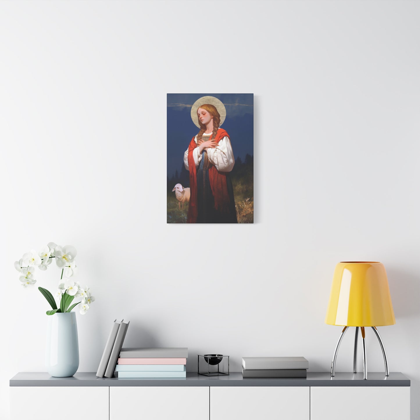 Saint Genevieve - Gallery Wrapped Canvas - Print - Religious Art for your Home - Catholic Art