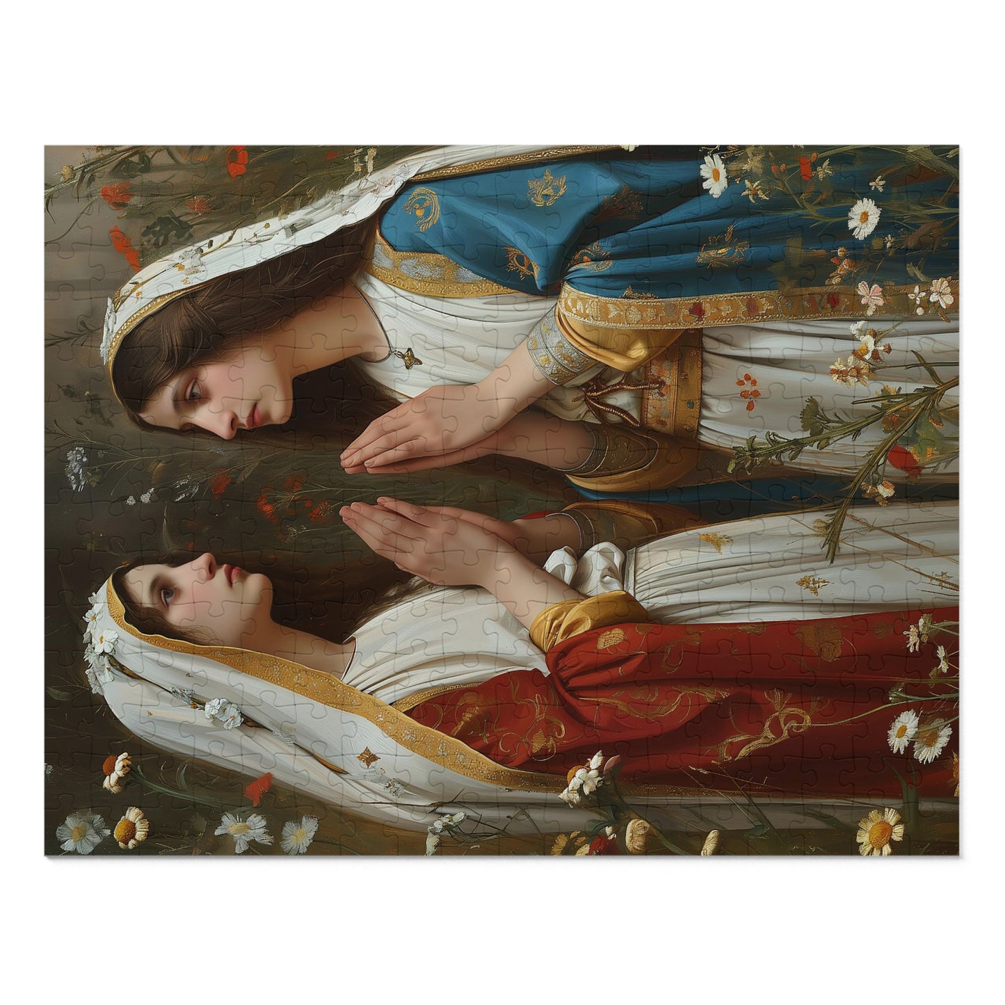 Saints Emiliana and Trasilla - Puzzle and Keepsake Tin - Religious Jigsaw Puzzle (30, 110, 252, 500,1000-Piece) - Religious Puzzle