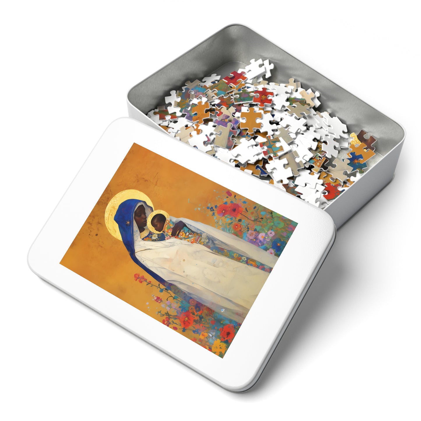 The Divine Embrace- Our Lady of Kibeho's Love - Puzzle and Keepsake Tin - Religious (30, 110, 252, 500,1000) - Religious Puzzle - Religious