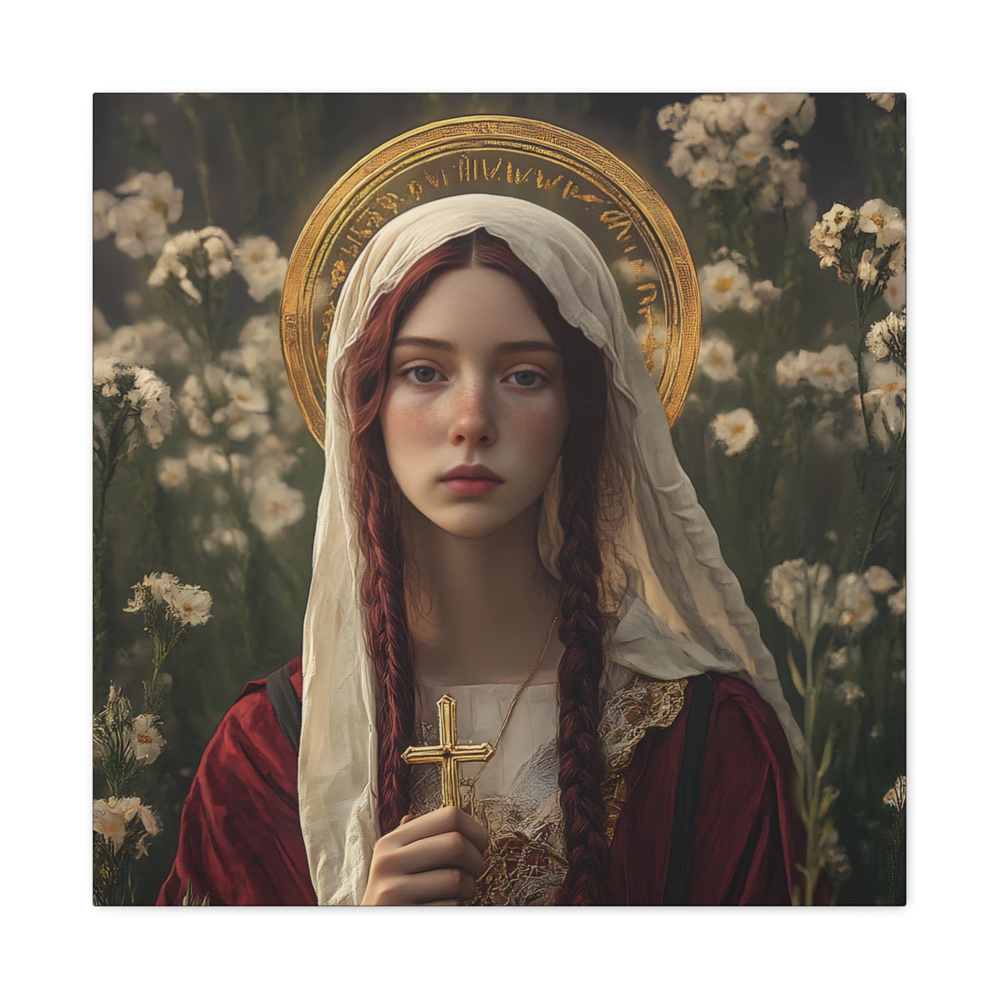 Saint Hilaria - Gallery Wrapped Canvas - Print - Religious Art for your Home - Catholic Art