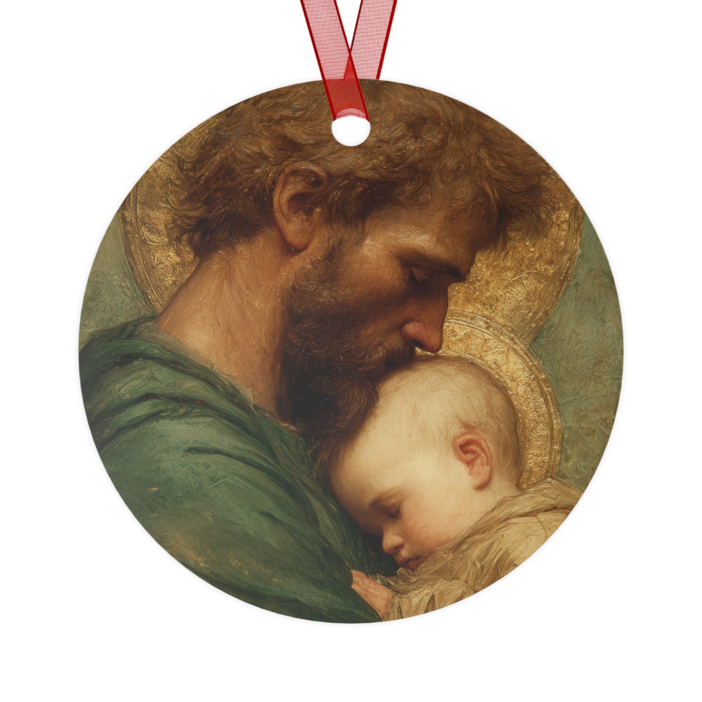 Saint Joseph the Father - Metal Ornament - Religious Holiday Christmas Ornament and Keepsake
