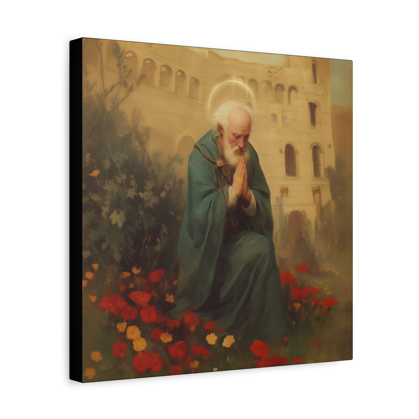 Saint Cyprian - Multiple Sizes - Catholic Home art - Museum Wrapped Canvas - Sanctified Souls Print - Catholic Martyr Art