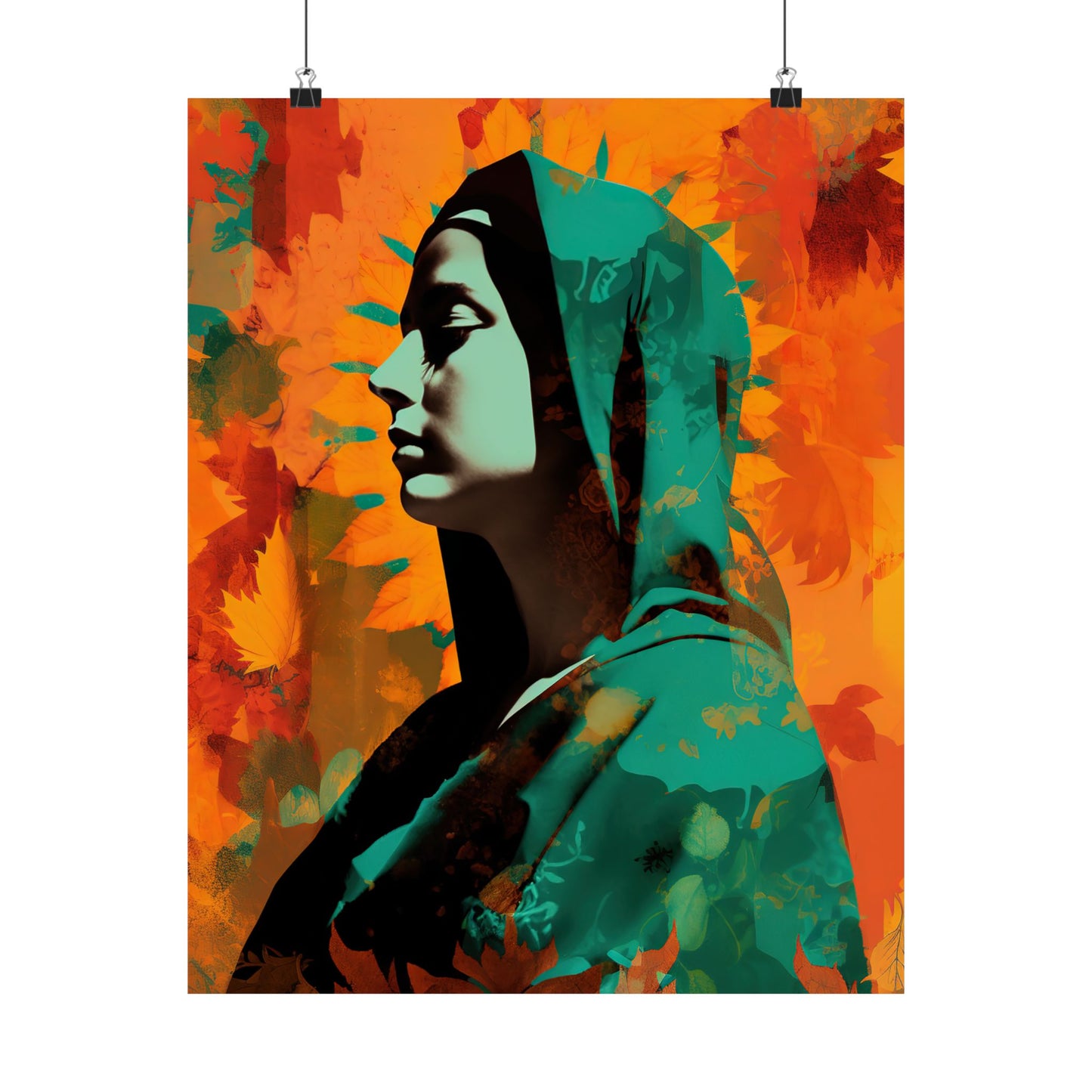 Heavenly Guadalupe Collage Art - Sanctified Souls Print - Multiple Sizes - Premium Matte Vertical Posters - Our Lady
