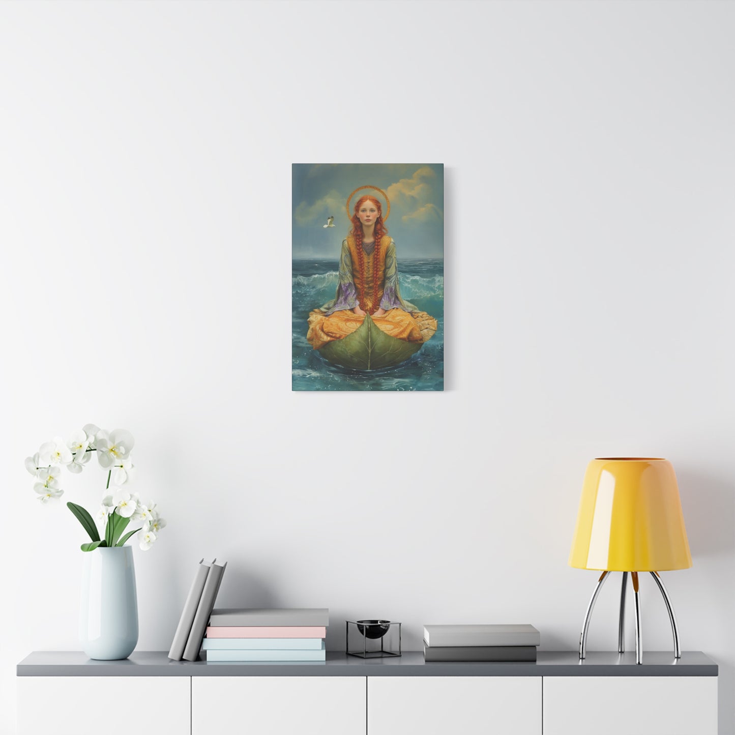 Saint Ia of Cornwall - Museum Wrapped Canvas - Sanctified Souls Print - Religious Art for your Home