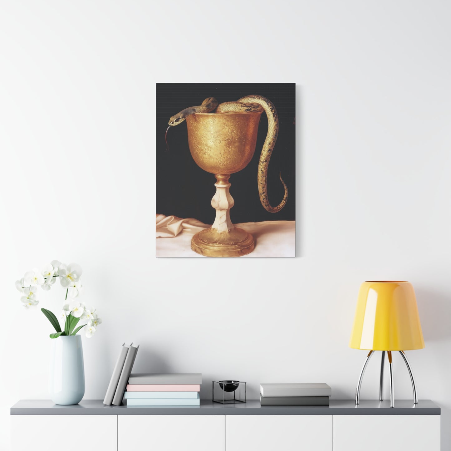 Saint John's Chalice - Gallery Wrapped Canvas - Print - Religious Art for your Home - Catholic