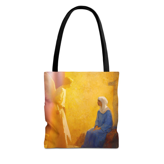 Mary's Yes - Quiet Fiat - Mother Mary - Marian Art - Tote Bag - Large Medium Small Faith Art Bag - Tote Purse