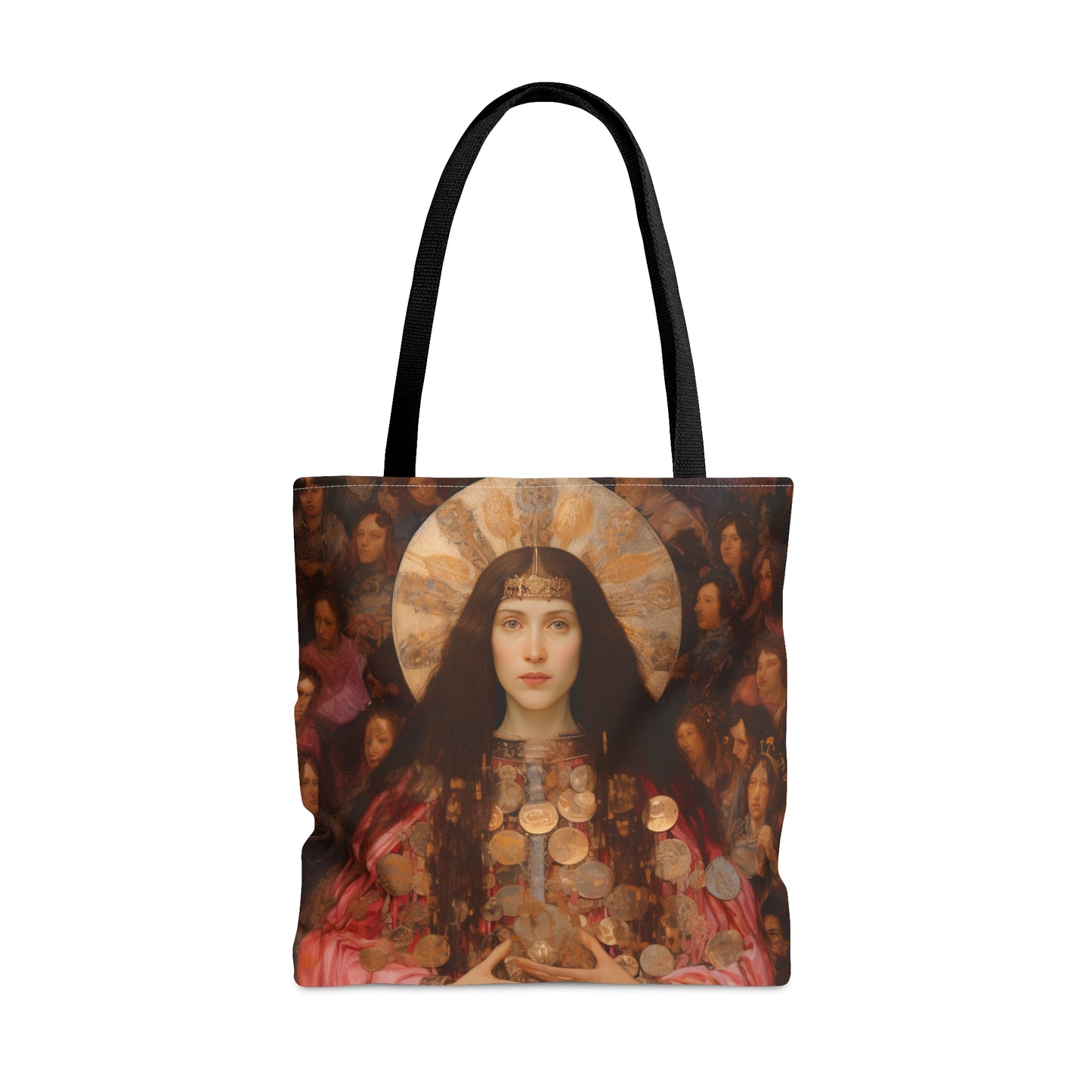 Saint Praxedes Tote Bag - Purse - Three sizes - Large Medium Small Faith Art Bag - Catholic faith carry-all purse - Double Sided