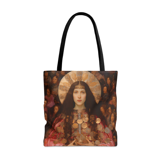 Saint Praxedes Tote Bag - Purse - Three sizes - Large Medium Small Faith Art Bag - Catholic faith carry-all purse - Double Sided