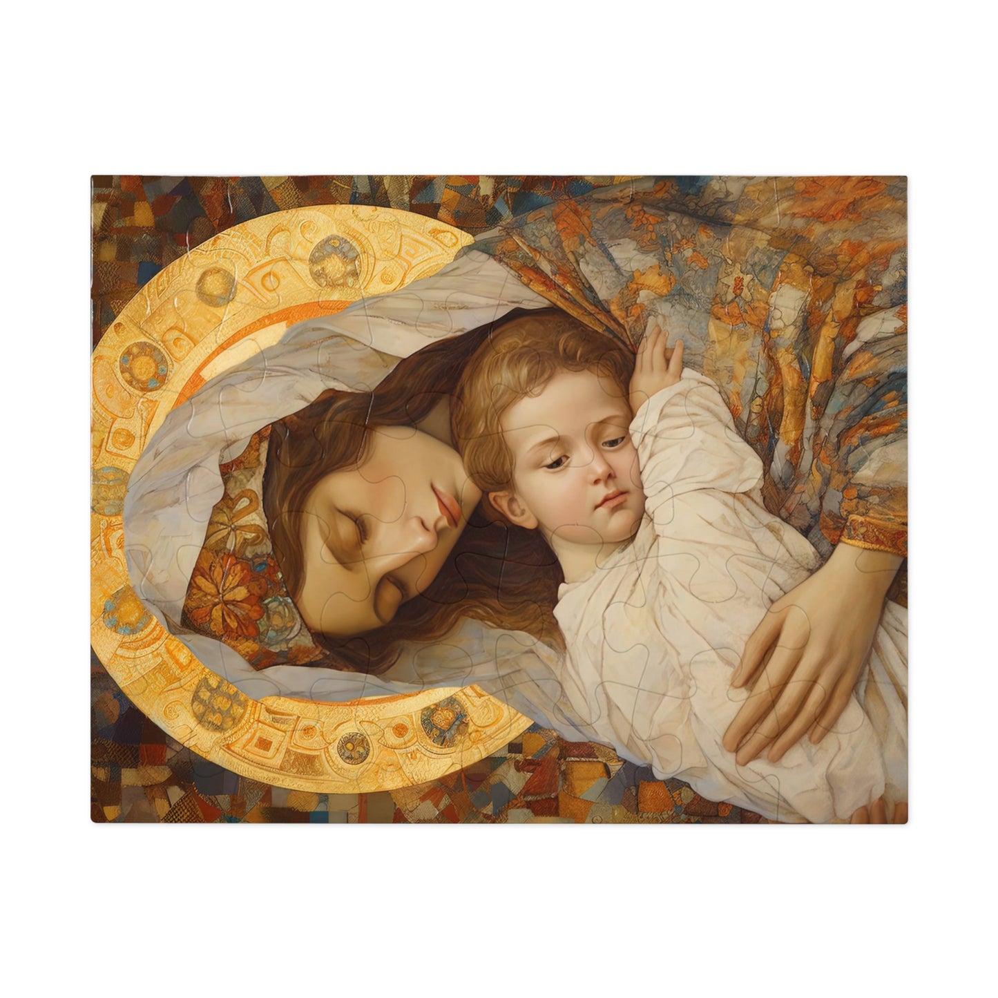 Cradle of Grace - Madonna and the Newborn Christ - Puzzle and Keepsake Tin - Jigsaw Puzzle (30, 110, 252, 500,1000-Piece) - Religious Puzzle