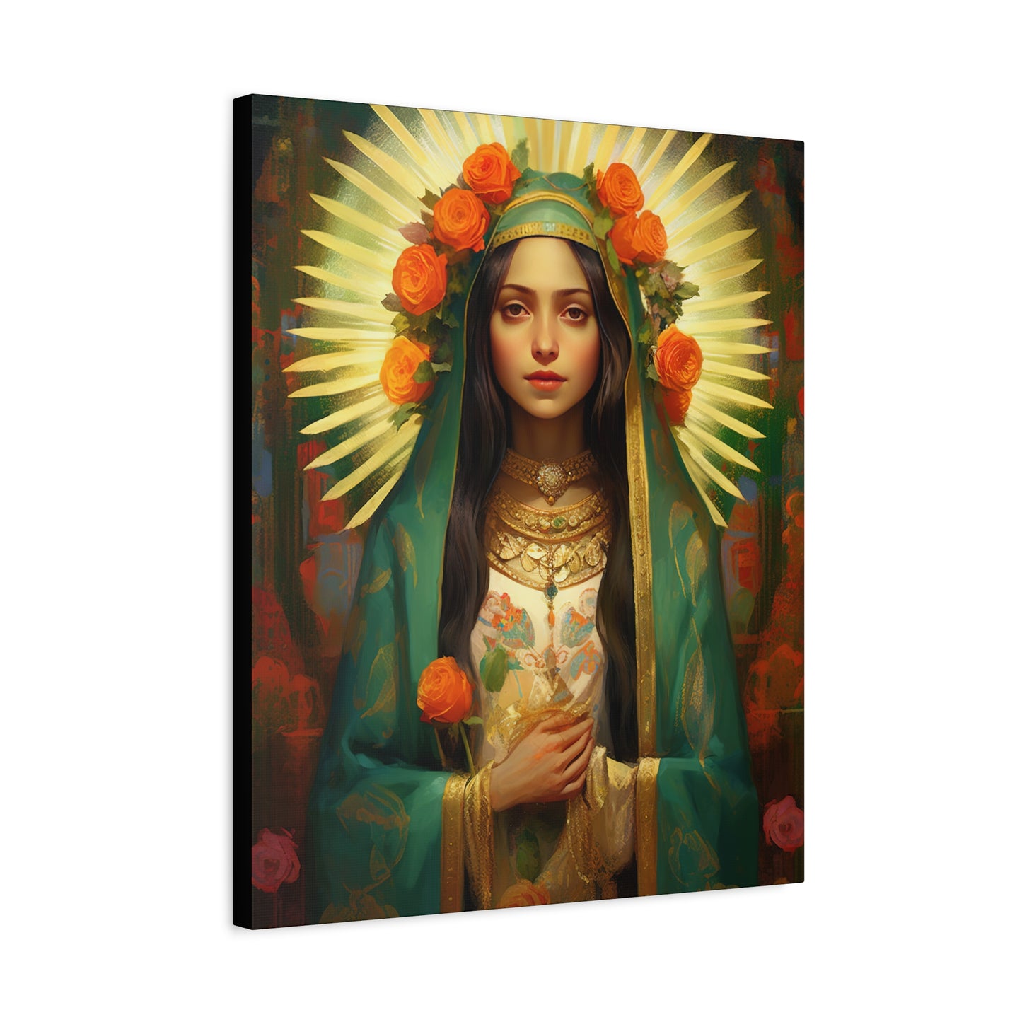 Patroness of Hope Our Lady of Guadalupe Museum Wrapped Canvas Print - Multiple Sizes - Catholic Home art