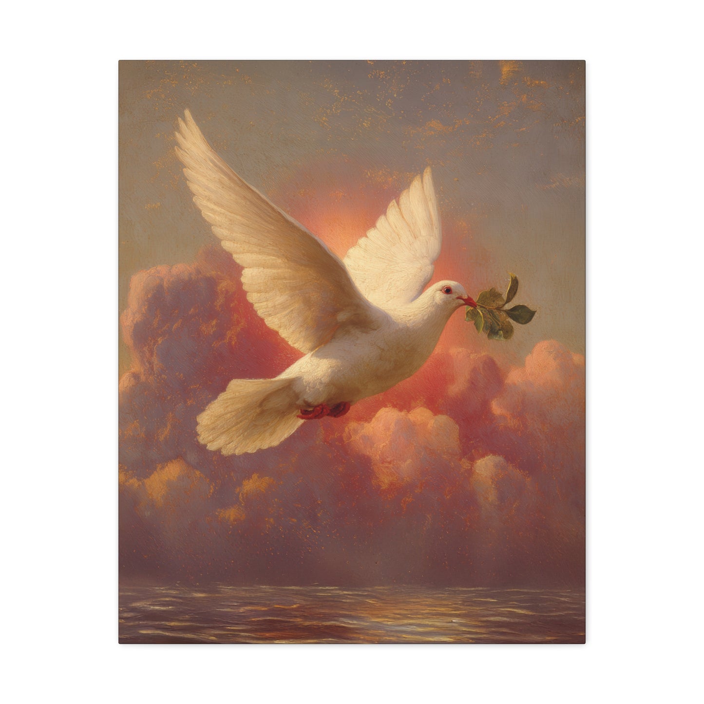 The Spirit Who Restored the Horizon - Holy Spirit - The Dove- Gallery Wrapped Canvas - Print - Religious Art for your Home - Catholic