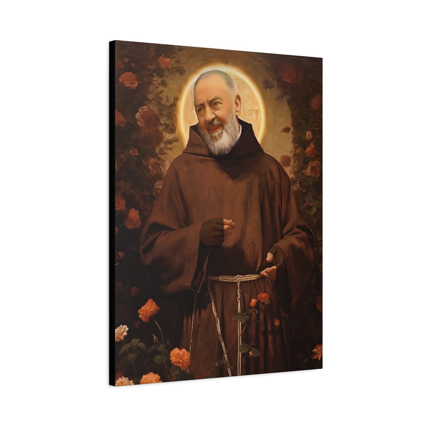 Saint Padre Pio - Museum Wrapped Canvas - Sanctified Souls Print - Religious Art for your Home