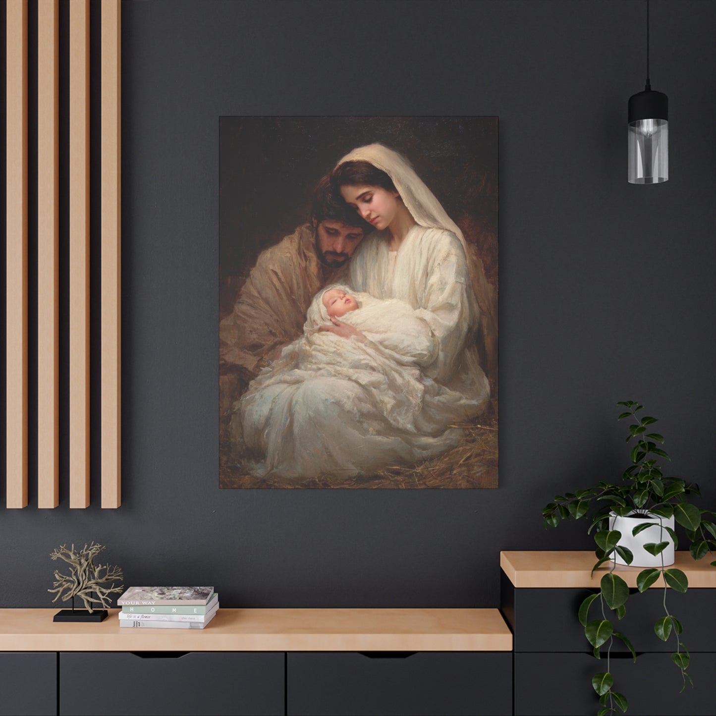 The Quiet Kingdom of the Holy Family - Gallery Wrapped Canvas - Print - Religious Art for your Home - Catholic