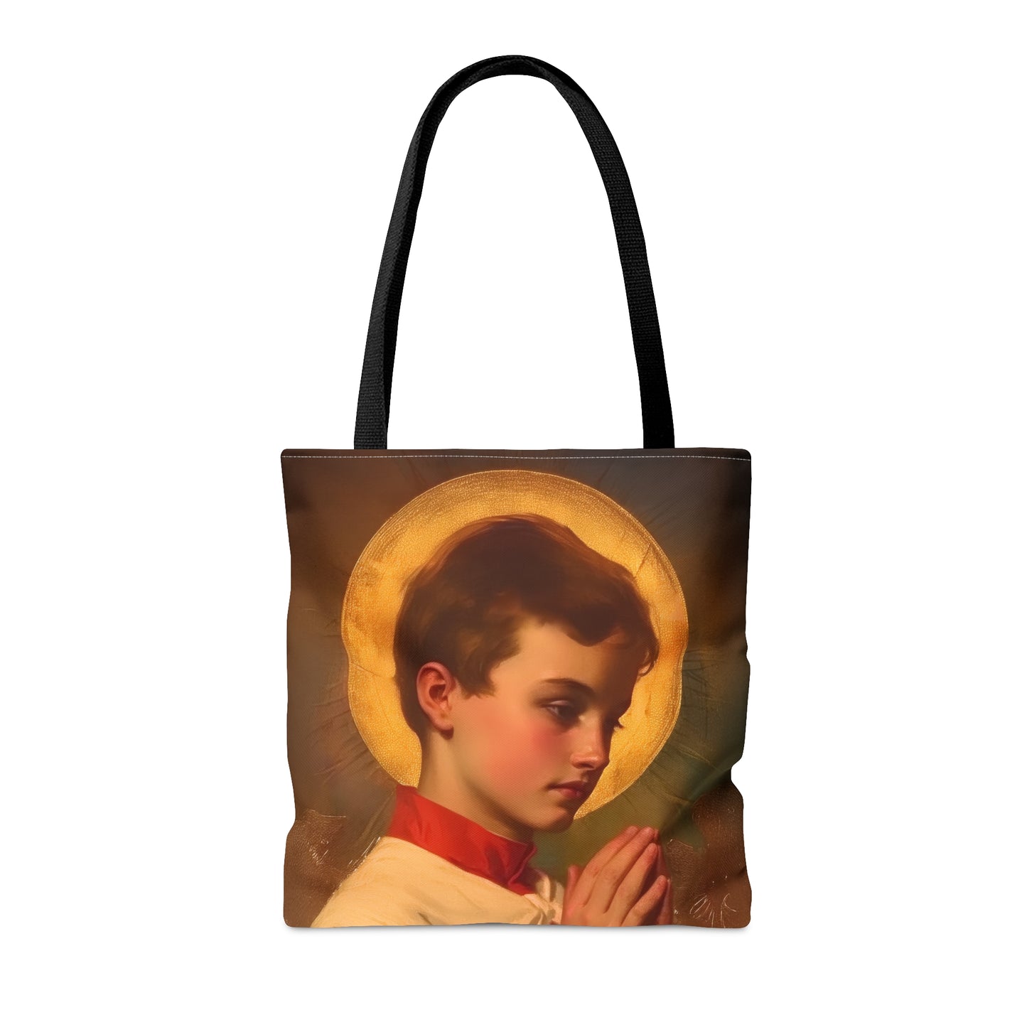 Saint Dominic Savio Tote Bag - Large Medium Small Faith Art Bag - Catholic Faith Purse - Religious - Prayer Bag - Devotional Purse