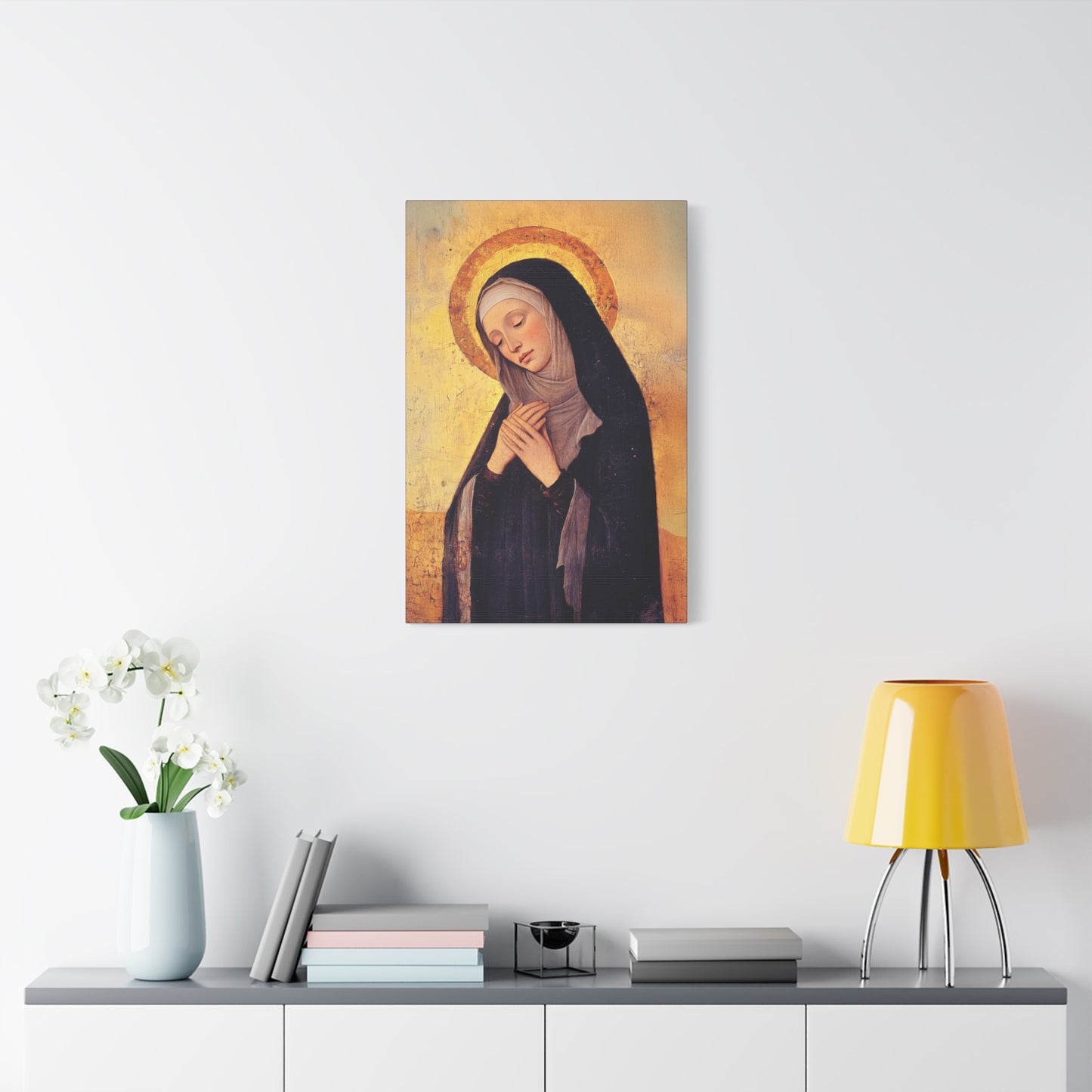 Saint Syncletica of Alexandria - Desert Mother - Gallery Wrapped Canvas - Print - Religious Art for your Home - Catholic