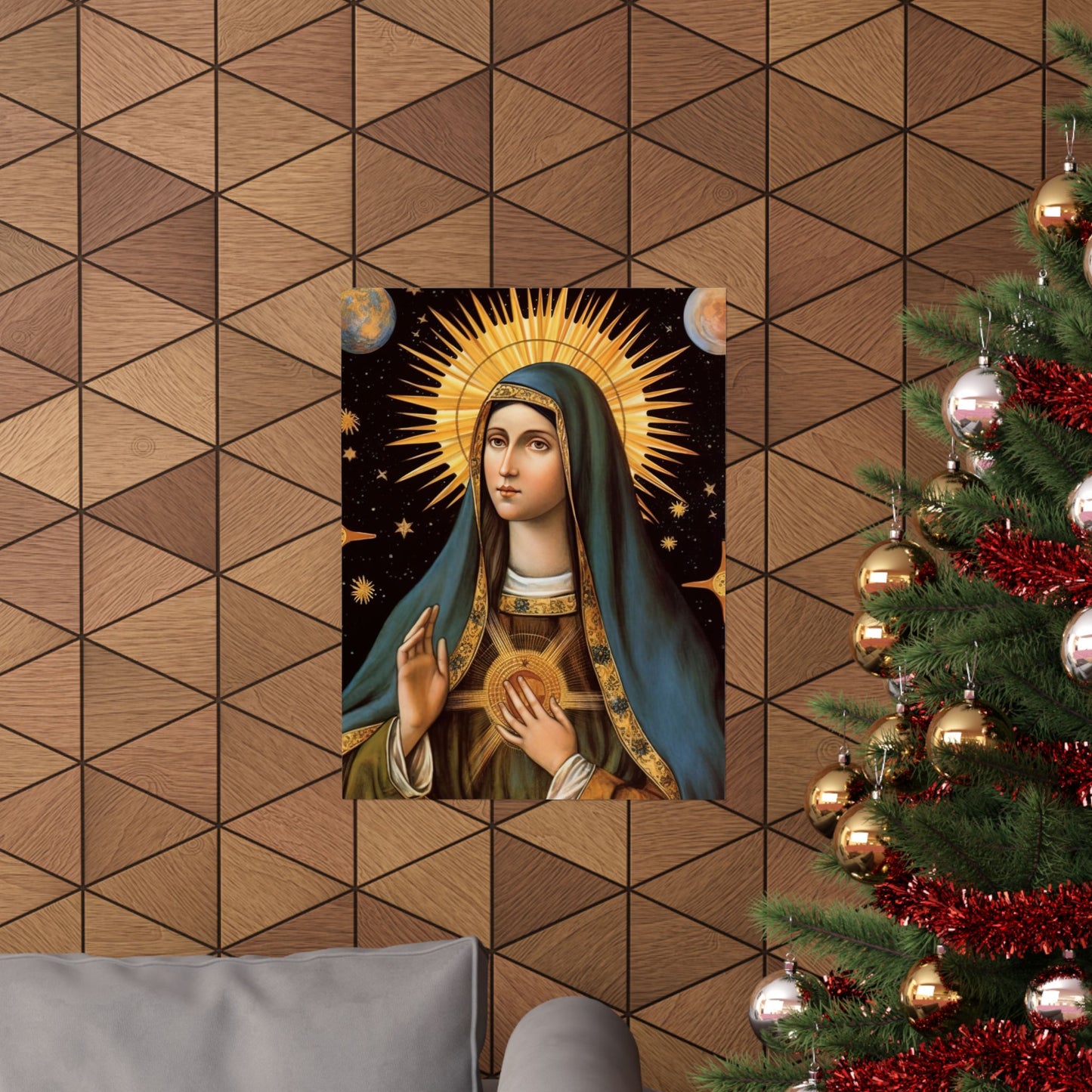 Saint Clare of Assisi - Sanctified Souls Print - Multiple Sizes - Premium Matte Vertical Posters