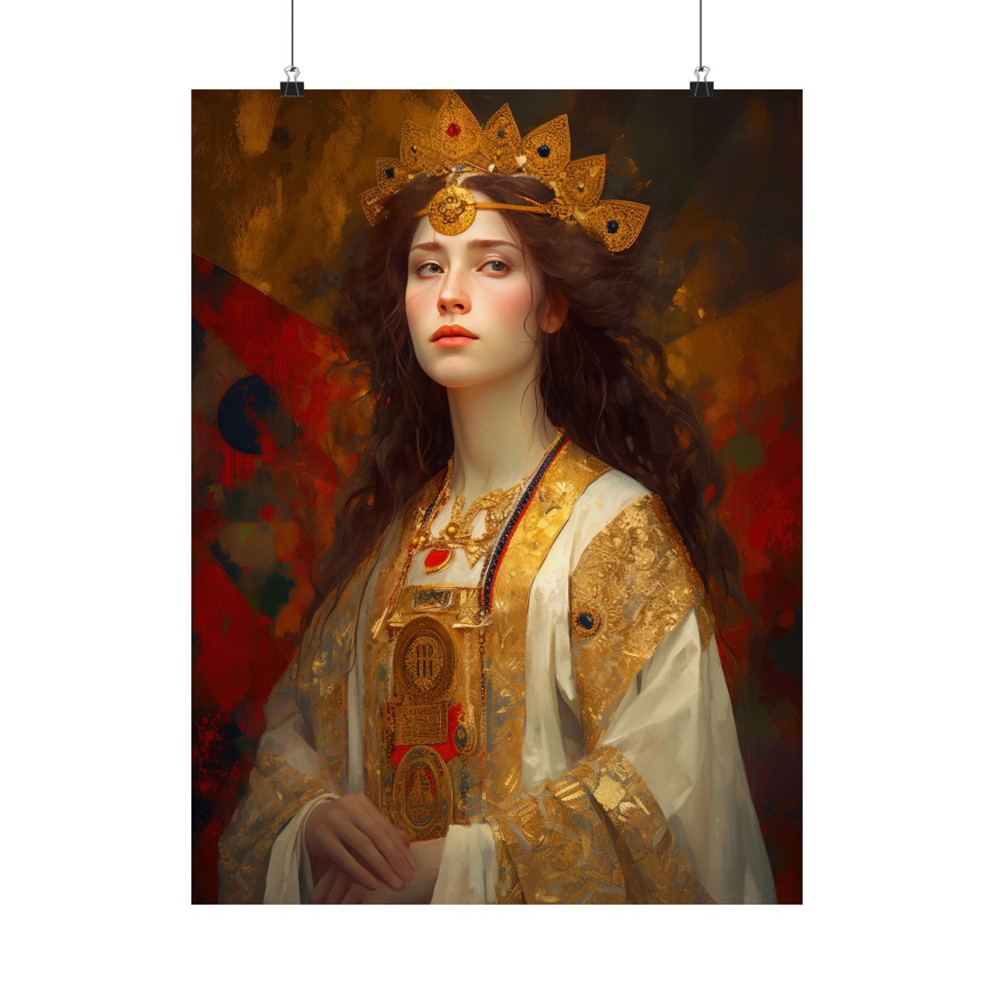 Saint Barbara - Sanctified Souls Print - Multiple Sizes - Premium Matte Vertical Posters