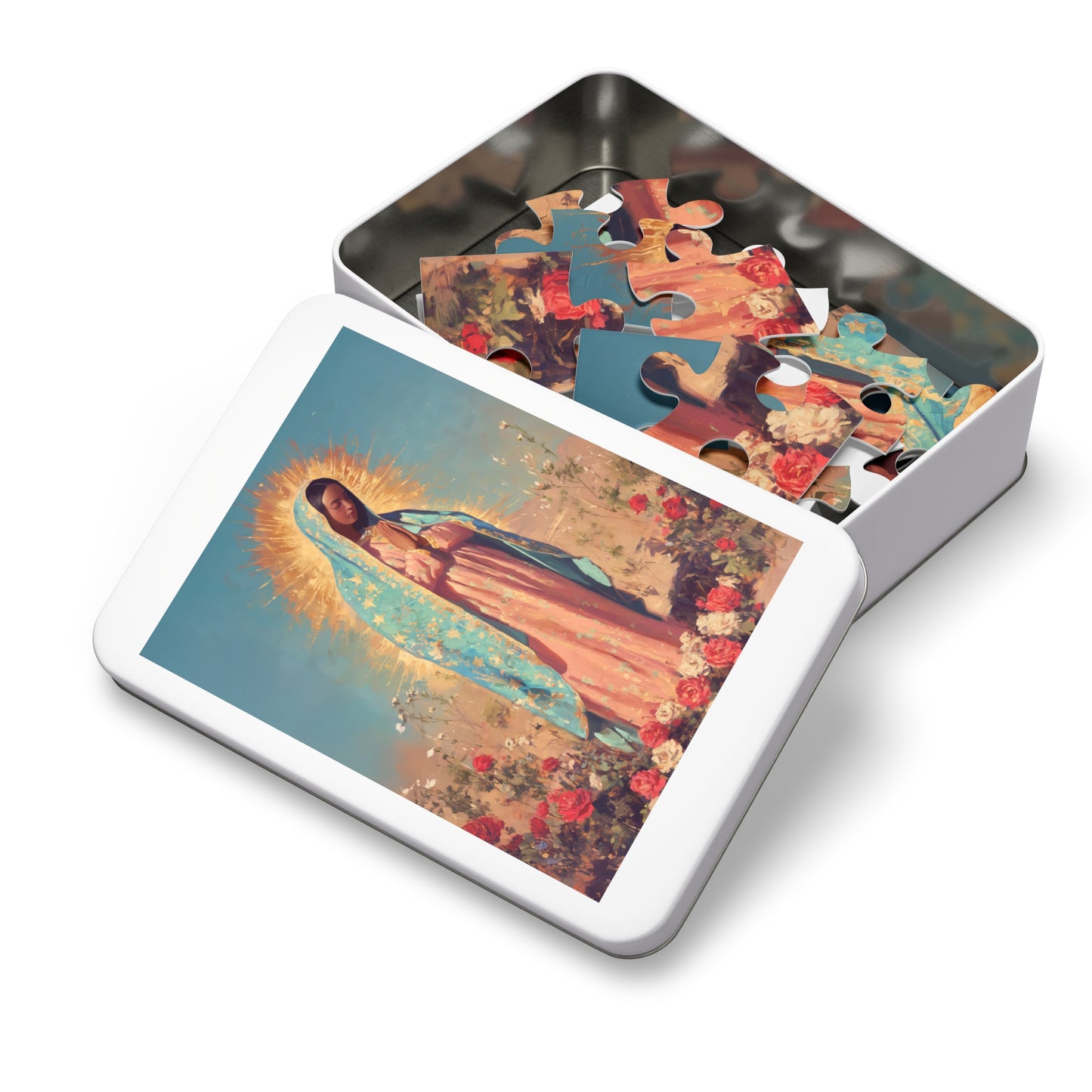 Our Lady of Guadalupe - Puzzle & Keepsake Tin - Religious Jigsaw Puzzle (30, 110, 252, 500,1000-Piece)