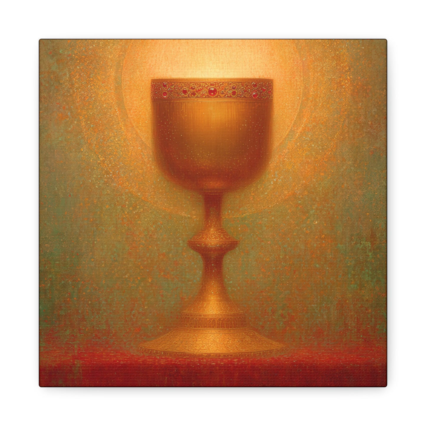 Chalice of the Lamb, Light of the World - The Holy Grail - Gallery Wrapped Canvas - Print - Religious Art for your Home - Catholic Art
