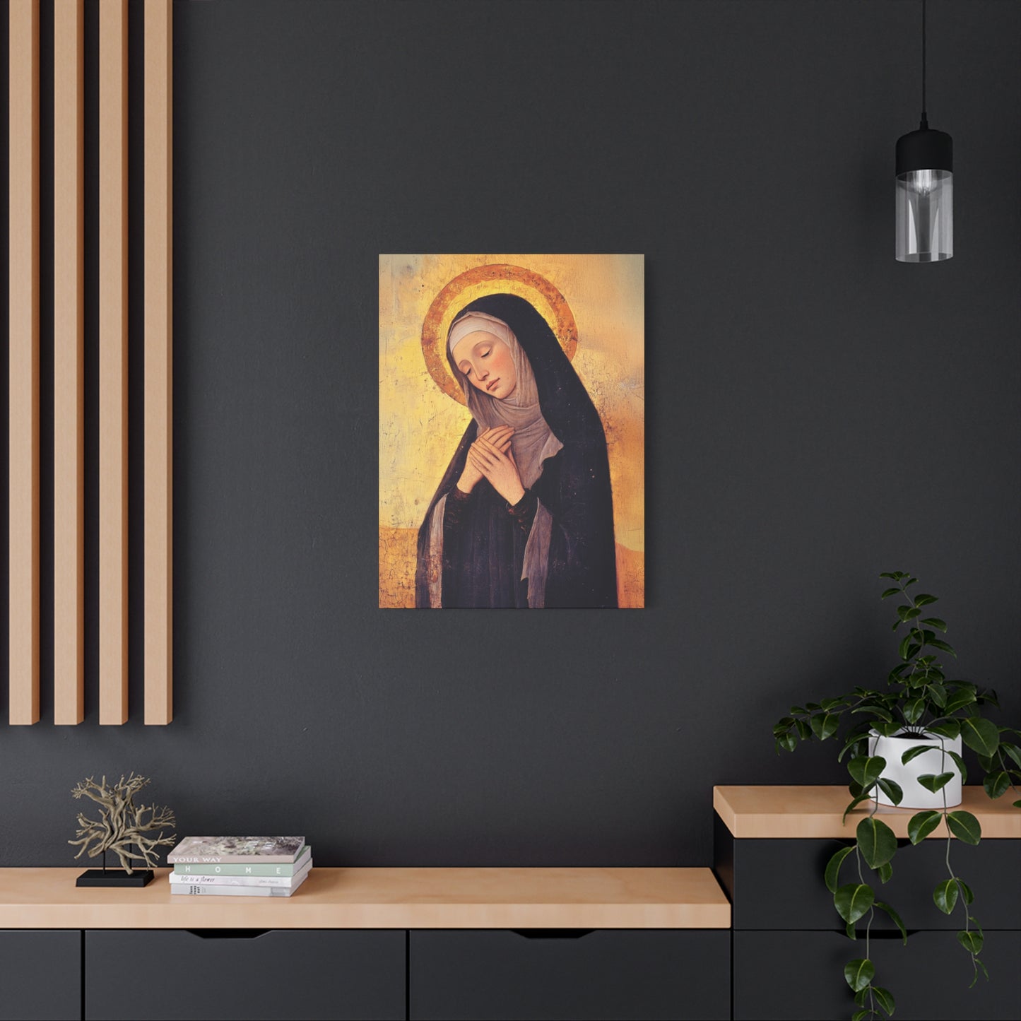 Saint Syncletica of Alexandria - Desert Mother - Gallery Wrapped Canvas - Print - Religious Art for your Home - Catholic