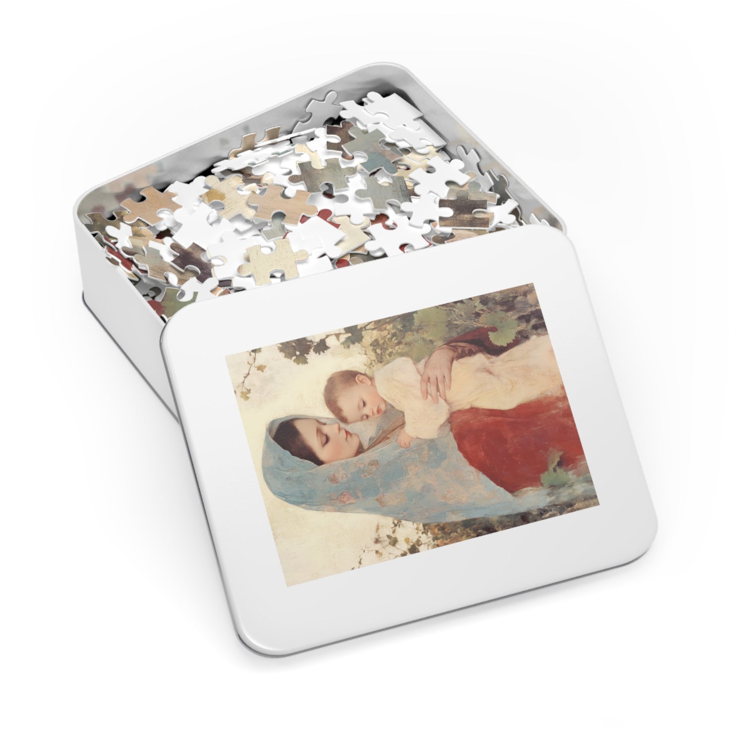 Our Lady of the Grapes / Out Lady of the Harvest - Puzzle & Keepsake Tin - Religious Jigsaw Puzzle (30, 110, 252, 500,1000-Piece)