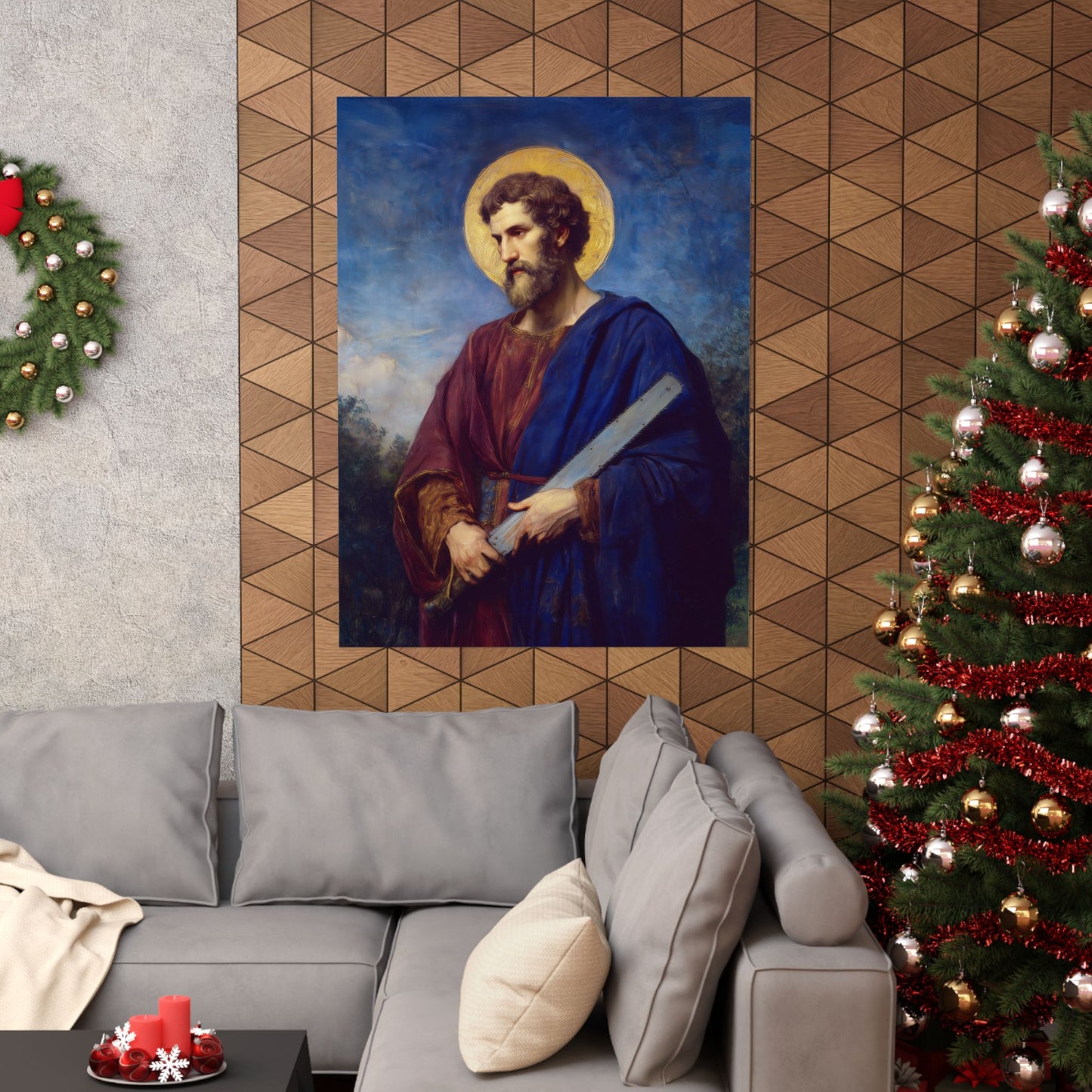 Saint Simon the Apostle  - Sanctified Souls Print - Multiple Sizes - Premium Matte Vertical Posters