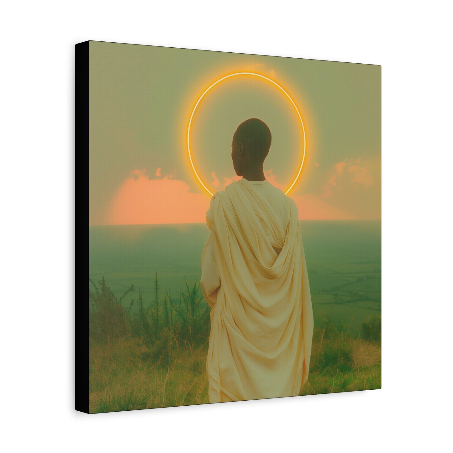 Saint Charles Lwanga -  Museum Wrapped Canvas - Sanctified Souls Print - Religious Art for your Home - Catholic Patron Saint Art