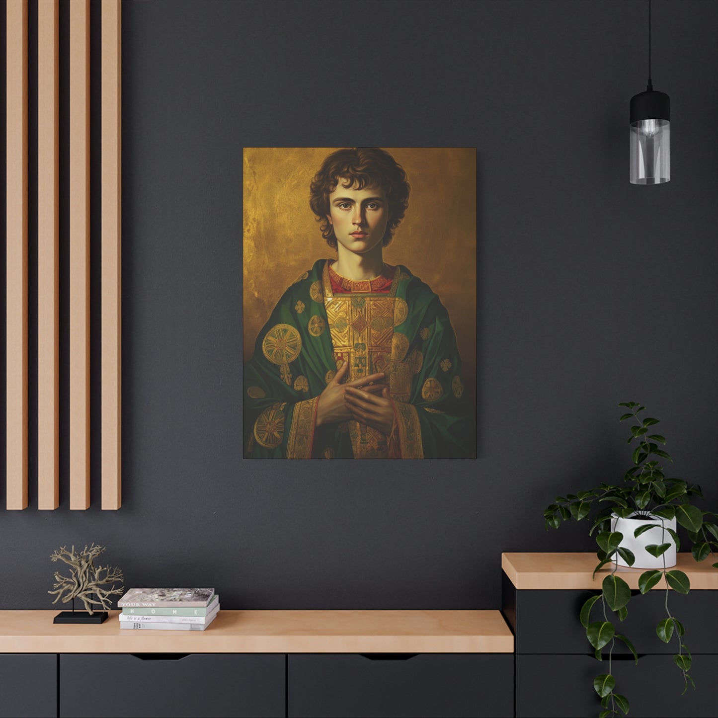 Saint Pantaleon Canvas Print - Multiple Sizes - Catholic Home art - Museum Wrapped Canvas - Sanctified Souls Print