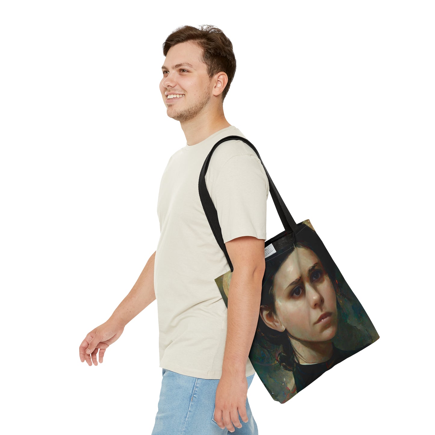 Saint Gemma Galgani Tote Bag - Purse - Three sizes - Large Medium Small Faith Art Bag - Catholic faith carry-all purse - Double Sided
