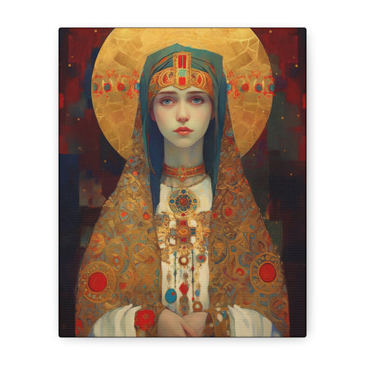 Saint Anastasia of Sirmium - Museum Wrapped Canvas - Sanctified Souls Print - Religious Art for your Home