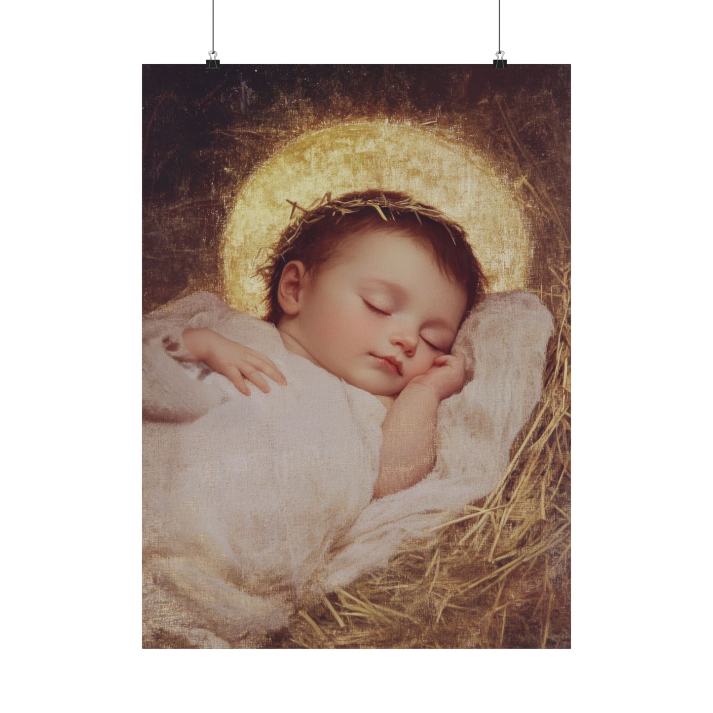 The Christ Child Born Into the Quiet of the World - Sanctified Souls Print - Multiple Sizes - Premium Matte Vertical Posters