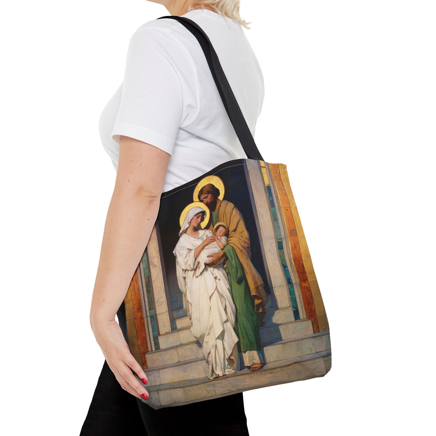The Feast of the Presentation of the Lord - Holy Family - Tote Bag - Large Medium Small Faith Art Bag - Re-usable Tote Purse - Double Sided