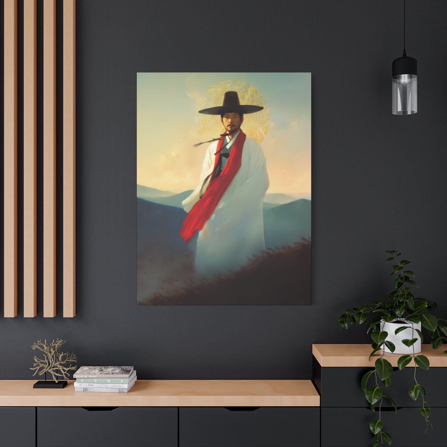 Saint Andrew Kim Taegon - Multiple Sizes - Catholic Home art - Museum Wrapped Canvas - Sanctified Souls Print - Martyr Saint