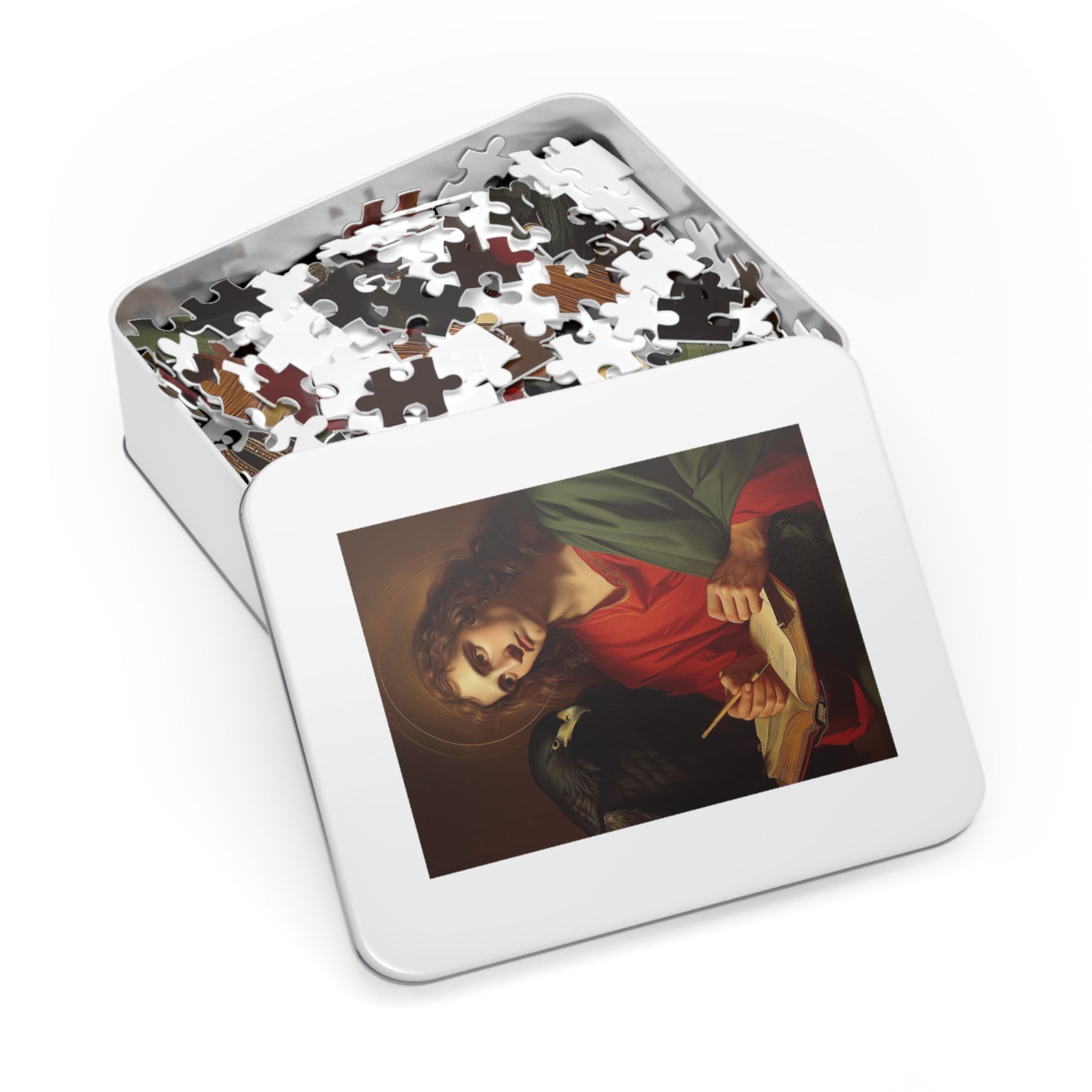 Saint John the Apostle - Puzzle and Keepsake Tin - Religious Jigsaw Puzzle (30, 110, 252, 500,1000-Piece) - Religious Puzzle