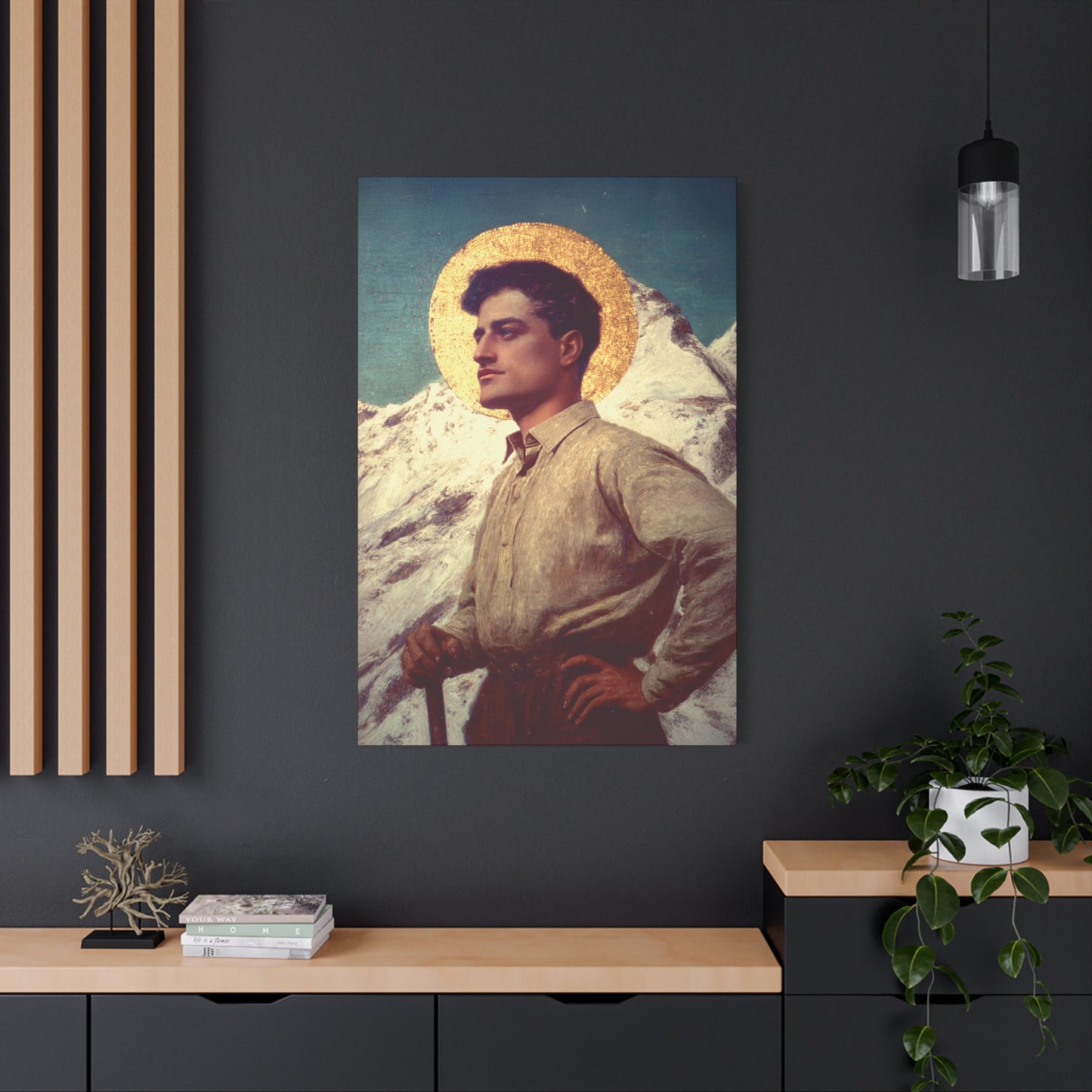 Saint Pier Giorgio Frassati -  Museum Wrapped Canvas - Sanctified Souls Print - Religious Art for your Home - Catholic Patron Saint Art