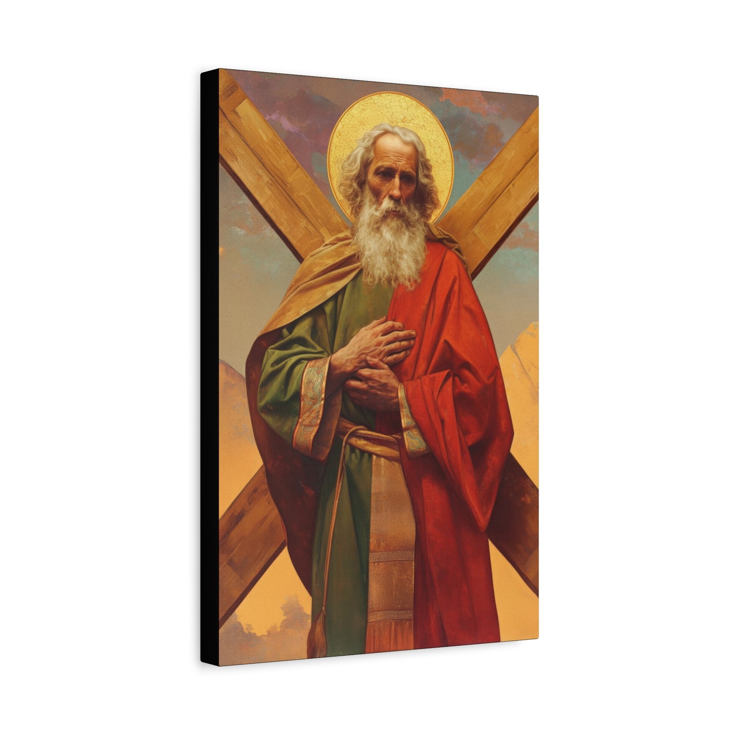 Saint Andrew the Apostle - Gallery Wrapped Canvas - Print - Religious Art for your Home - Catholic