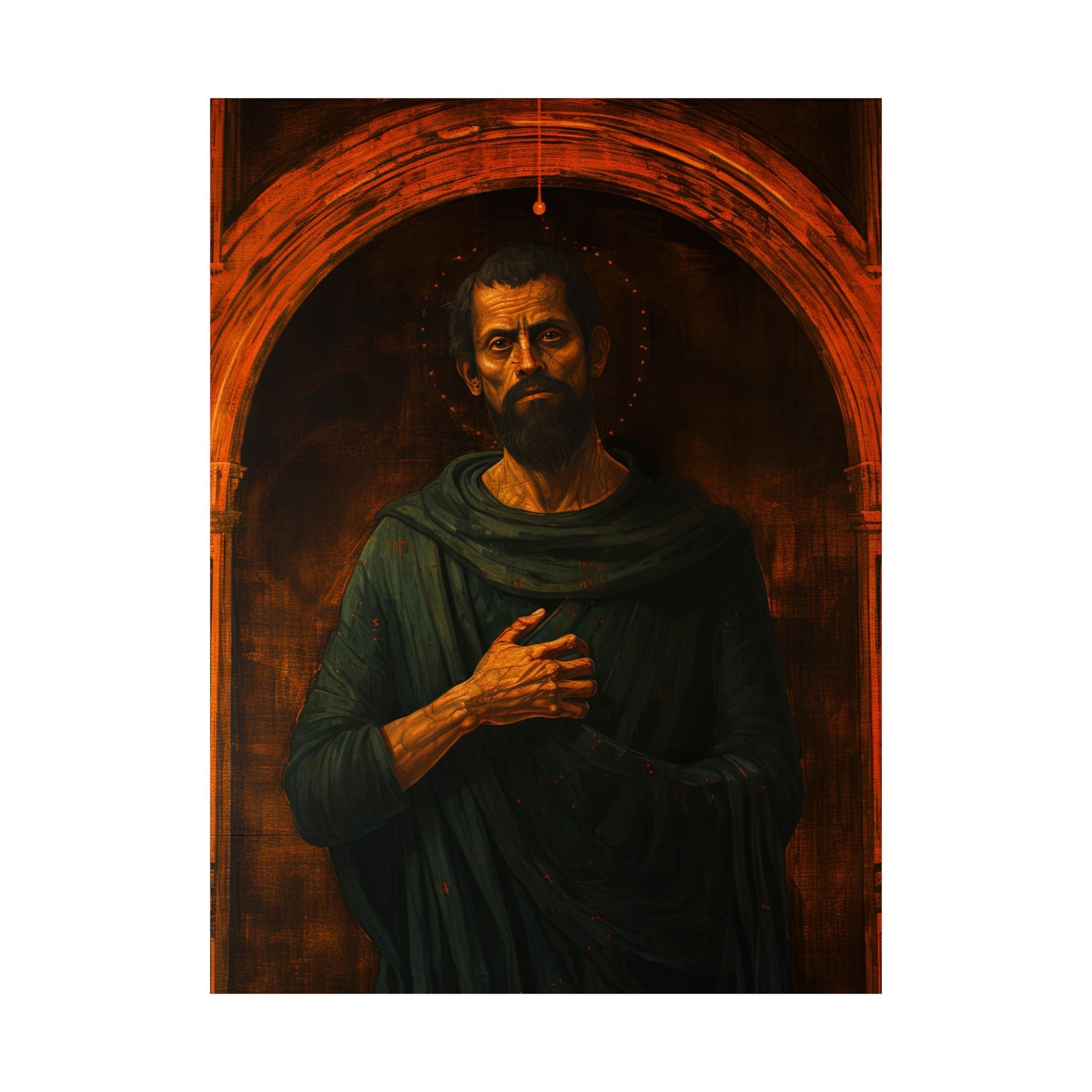 Saint Bartholomew the Apostle - Sanctified Souls Print - Multiple Sizes - Premium Matte Vertical Posters